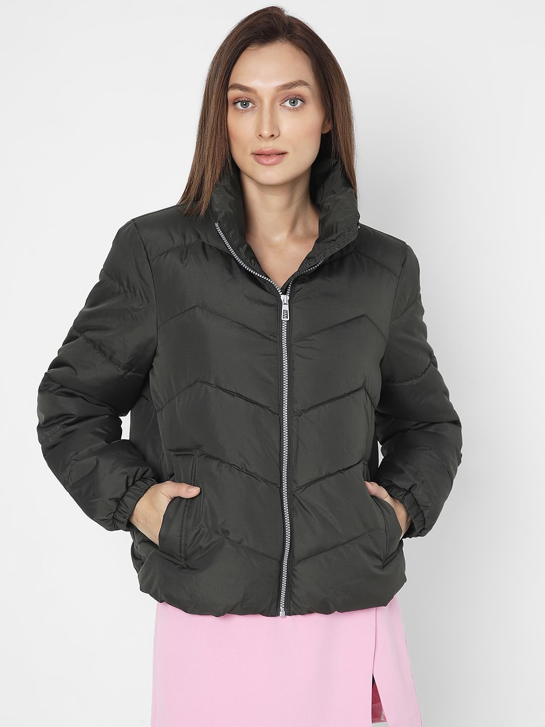 Ladies black hot sale puffer coats