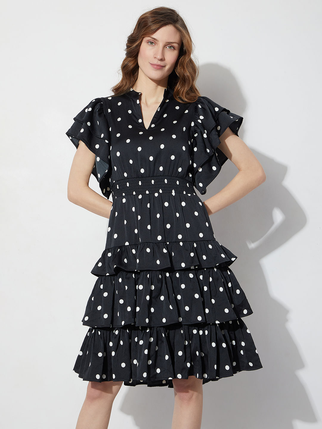 Amazon.com: Xijun Off The Shoulder Polka Dots Prom Dresses for Women  Tea-Length All Black Puffy Tulle Corset Petite Formal Evening Party Gowns  US2 : Clothing, Shoes & Jewelry