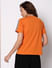 Orange Picture Collage Print T-shirt