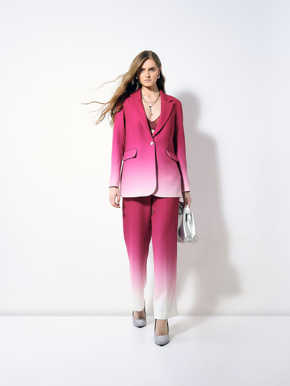 MARQUEE Hot Pink Ombre Co-ord Set Blazer