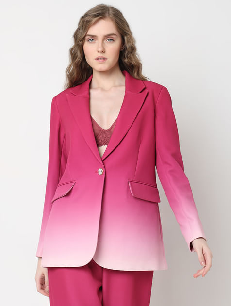 MARQUEE Hot Pink Ombre Co-ord Set Blazer