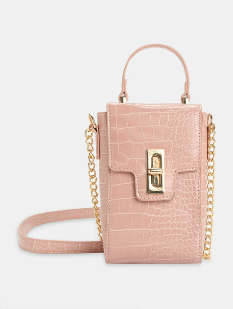 Pink Phone Crossbody Bag