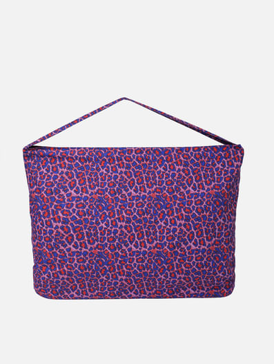 Purple Animal Print Organic Cotton Tote Bag