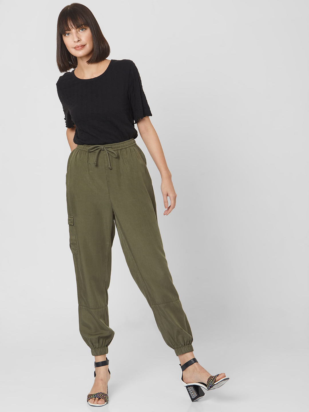 Buy Mid-Rise Pants with Pocket Inserts Online at Best Prices in India -  JioMart.