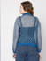 Blue Geometric Print Jacket