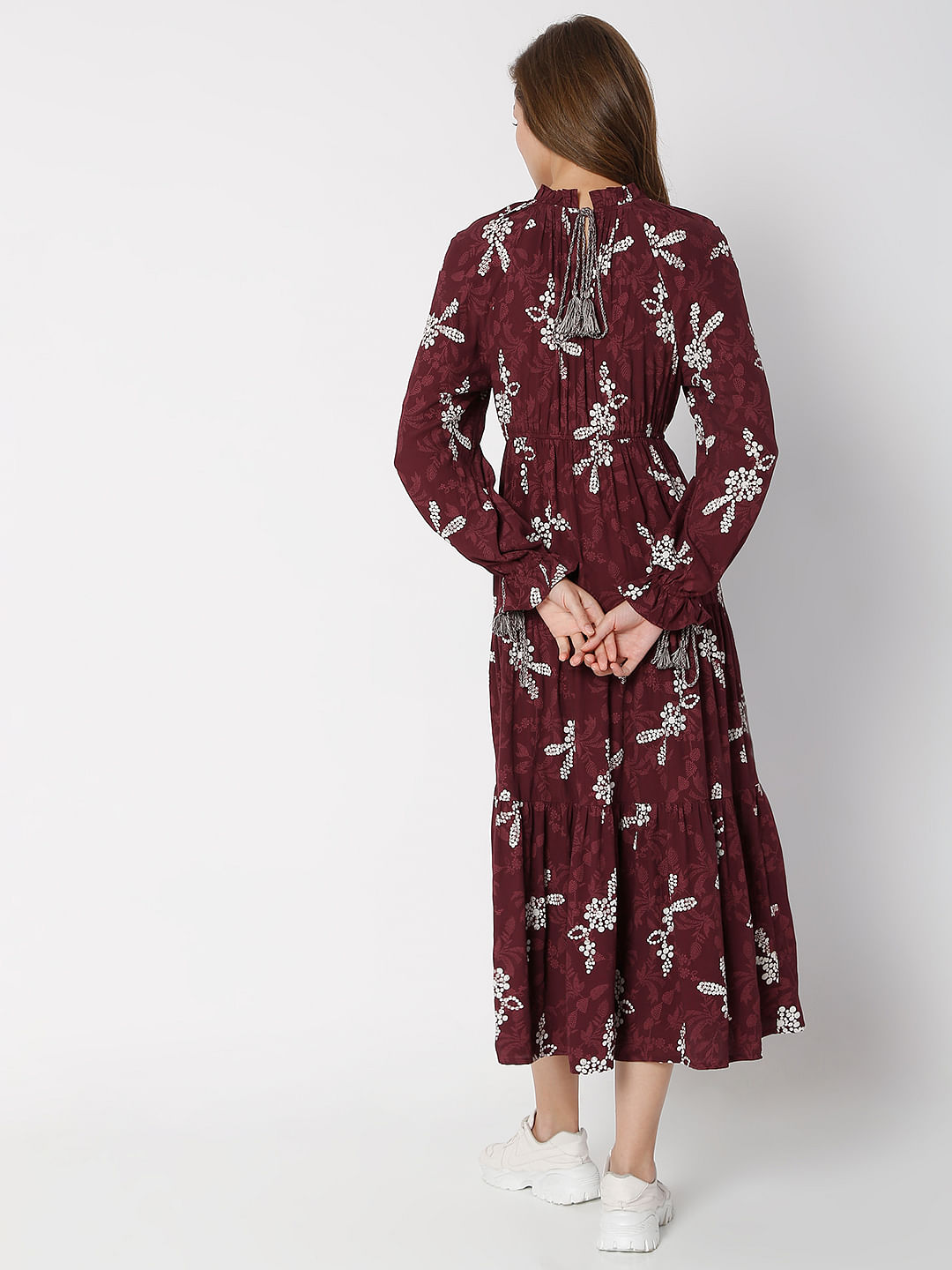 Vero moda maroon store dress