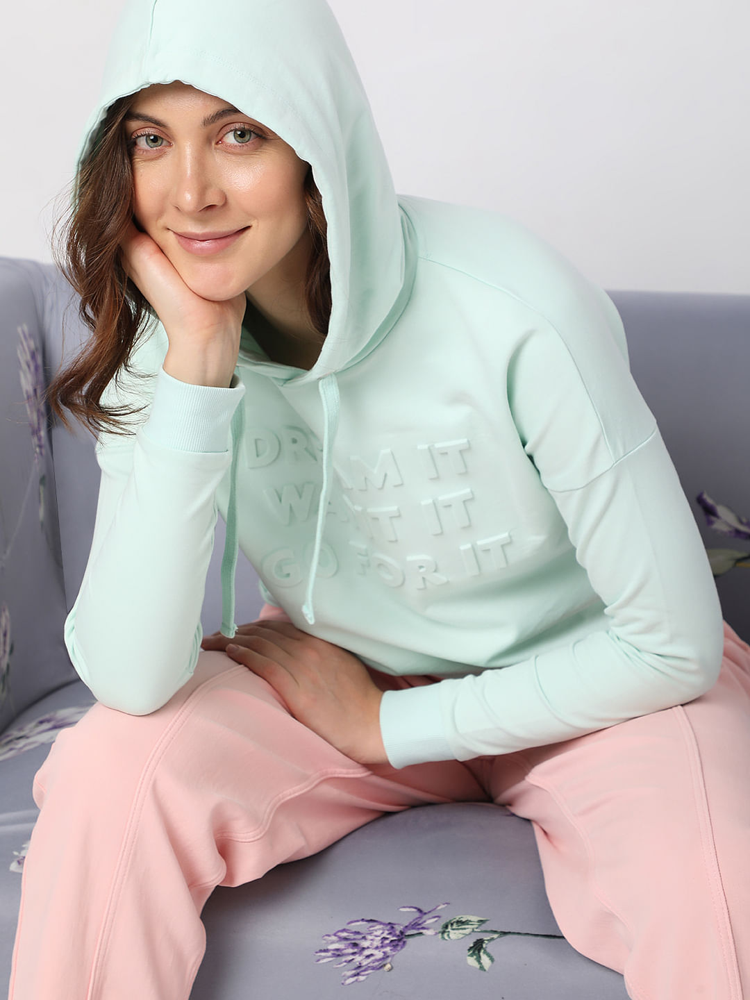 Womens mint green on sale hoodie