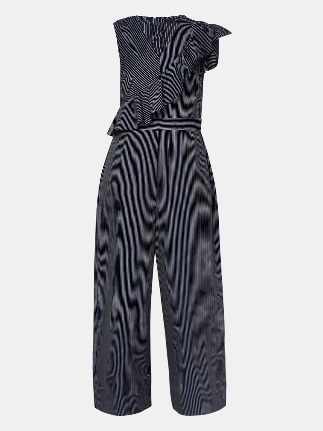 Blue Striped Jumpsuit