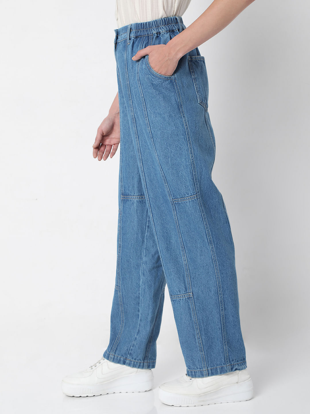 Powder Blue Pants  35 Pant Outfit Ideas That  Gasp  Arent Jeans   POPSUGAR Fashion Photo 8