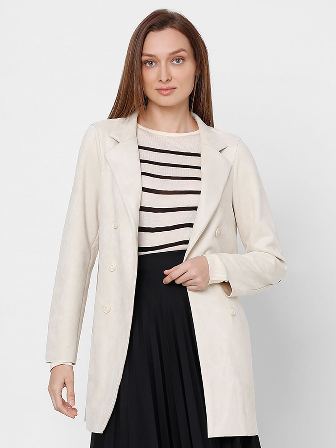 Coat on sale beige long