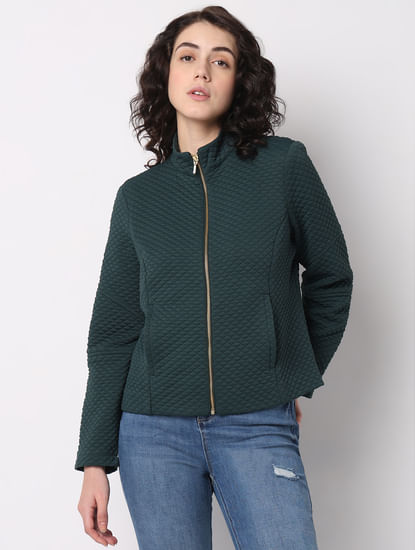 Green Quilted Winter Jacket