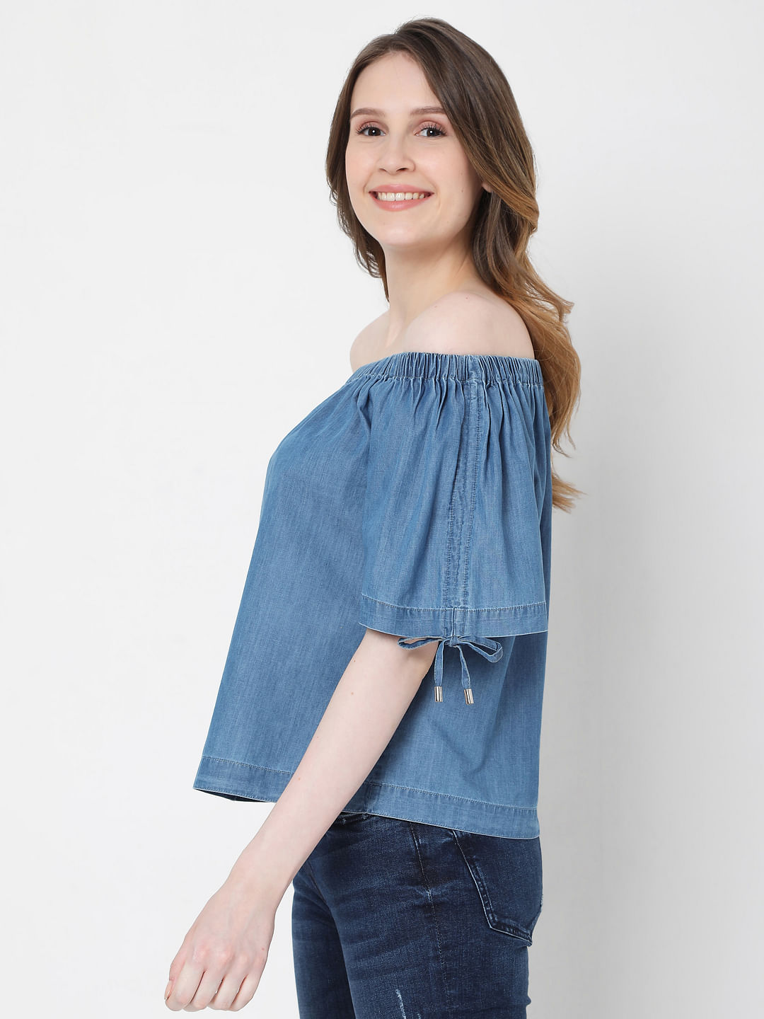 vero moda denim top