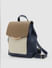 Blue Colourblocked Backpack