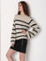 Beige Striped Pullover