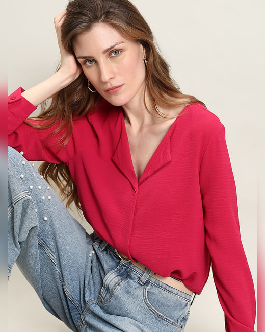 Red Solid Shirt