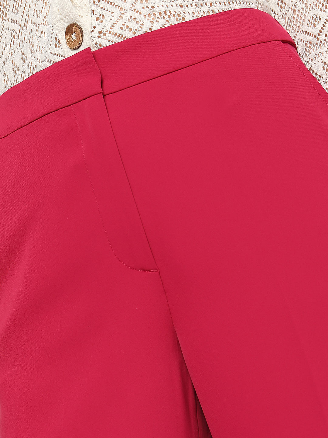 Van Heusen Woman Trousers  Leggings Van Heusen Red Trousers for Women at  Vanheusenindiacom