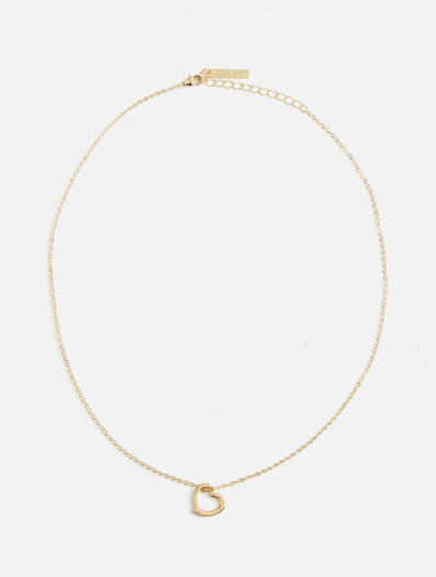 Golden Heart Pendant Necklace