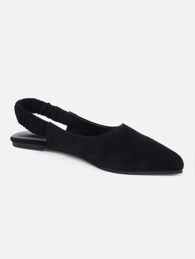 Black Slingack Sandals 