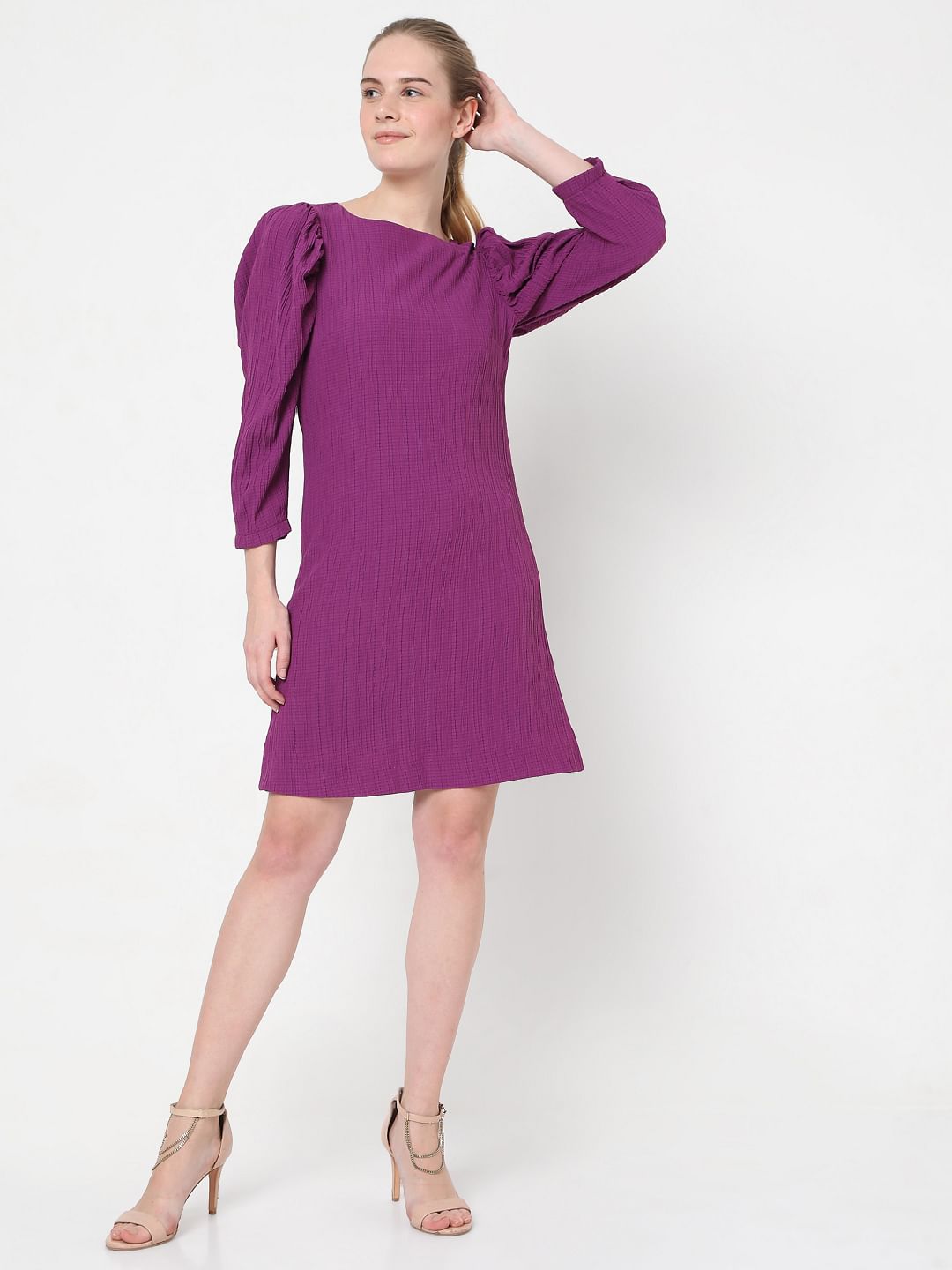 Mauve shift dress best sale