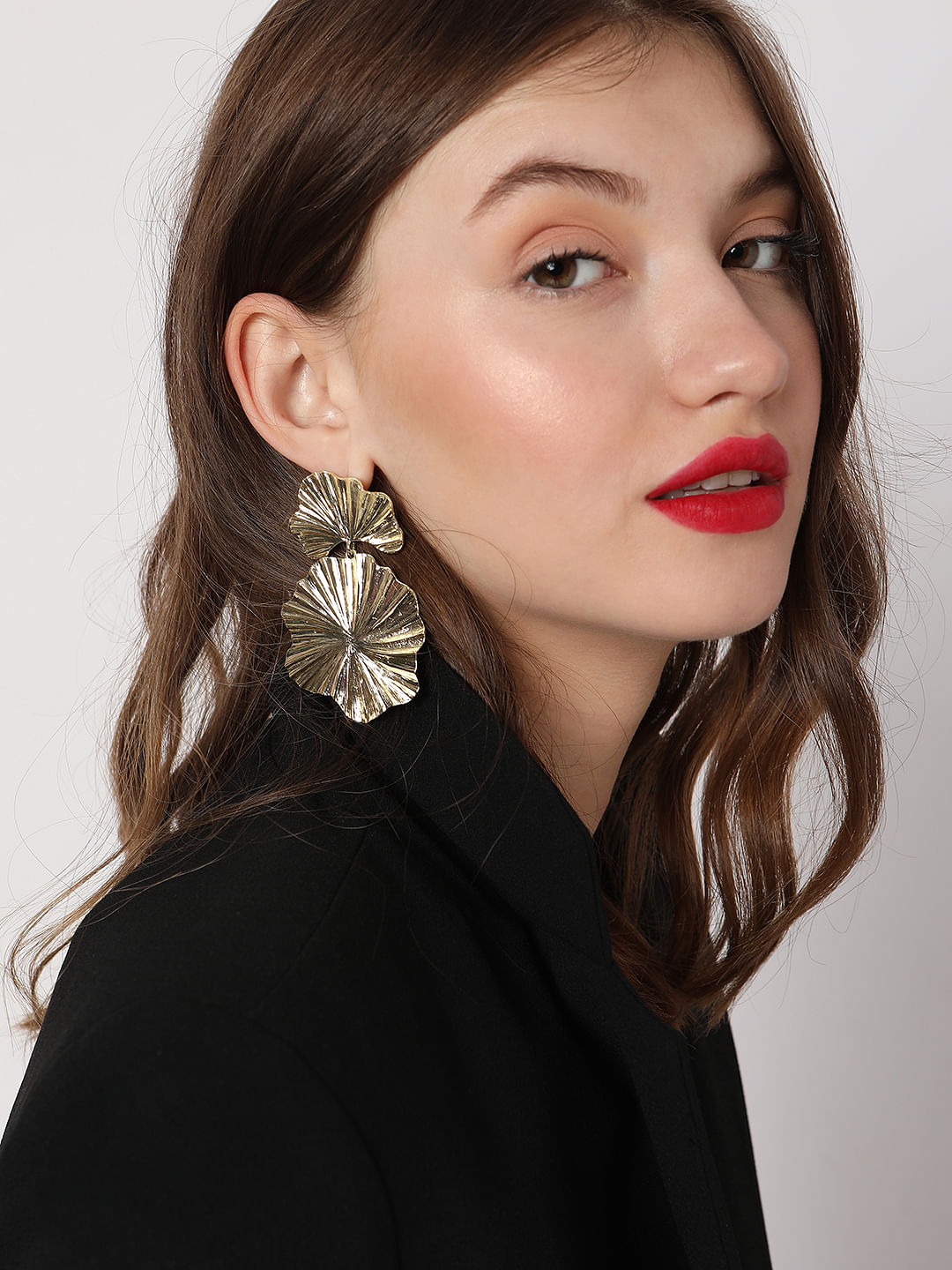 Buy Yellow Gold Earrings for Women by Whp Jewellers Online  Ajiocom