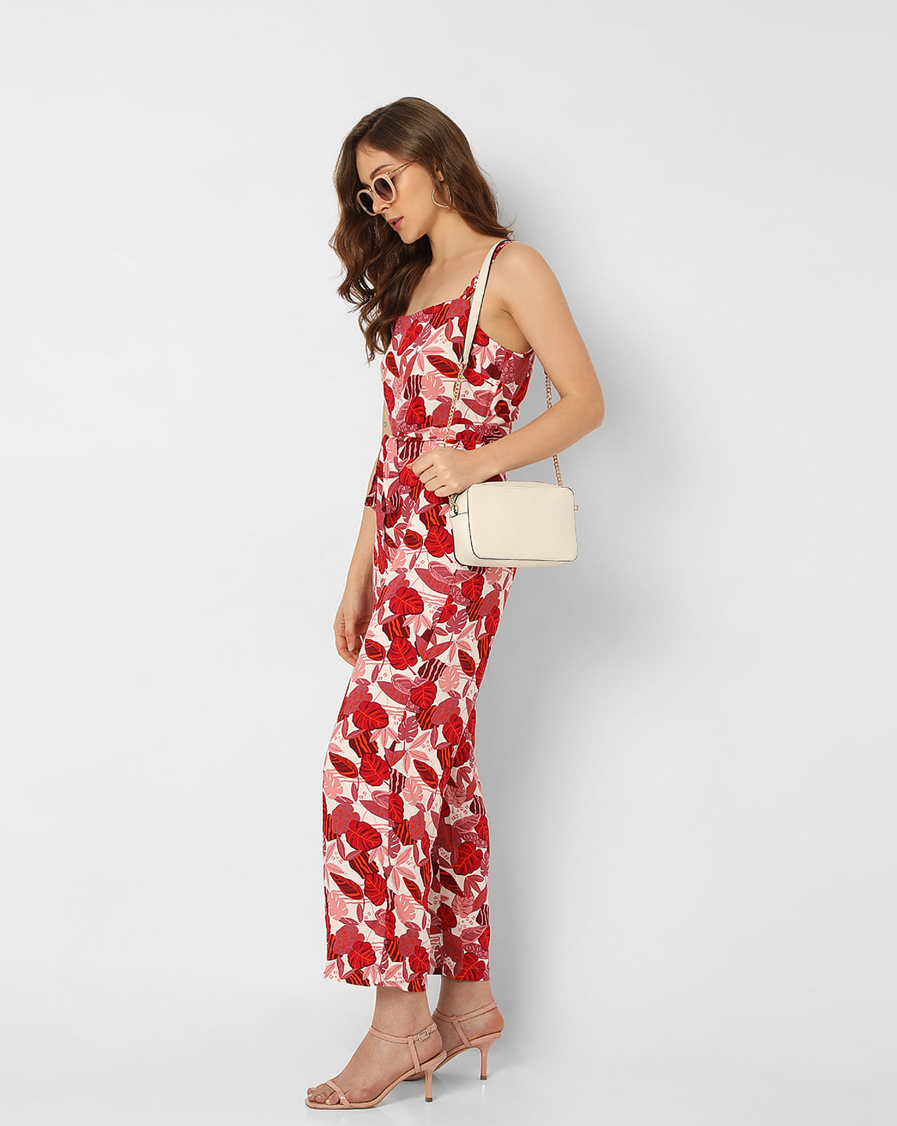 Buy FLORAL GARDENIA PINK JUMPSUIT for Women Online in India