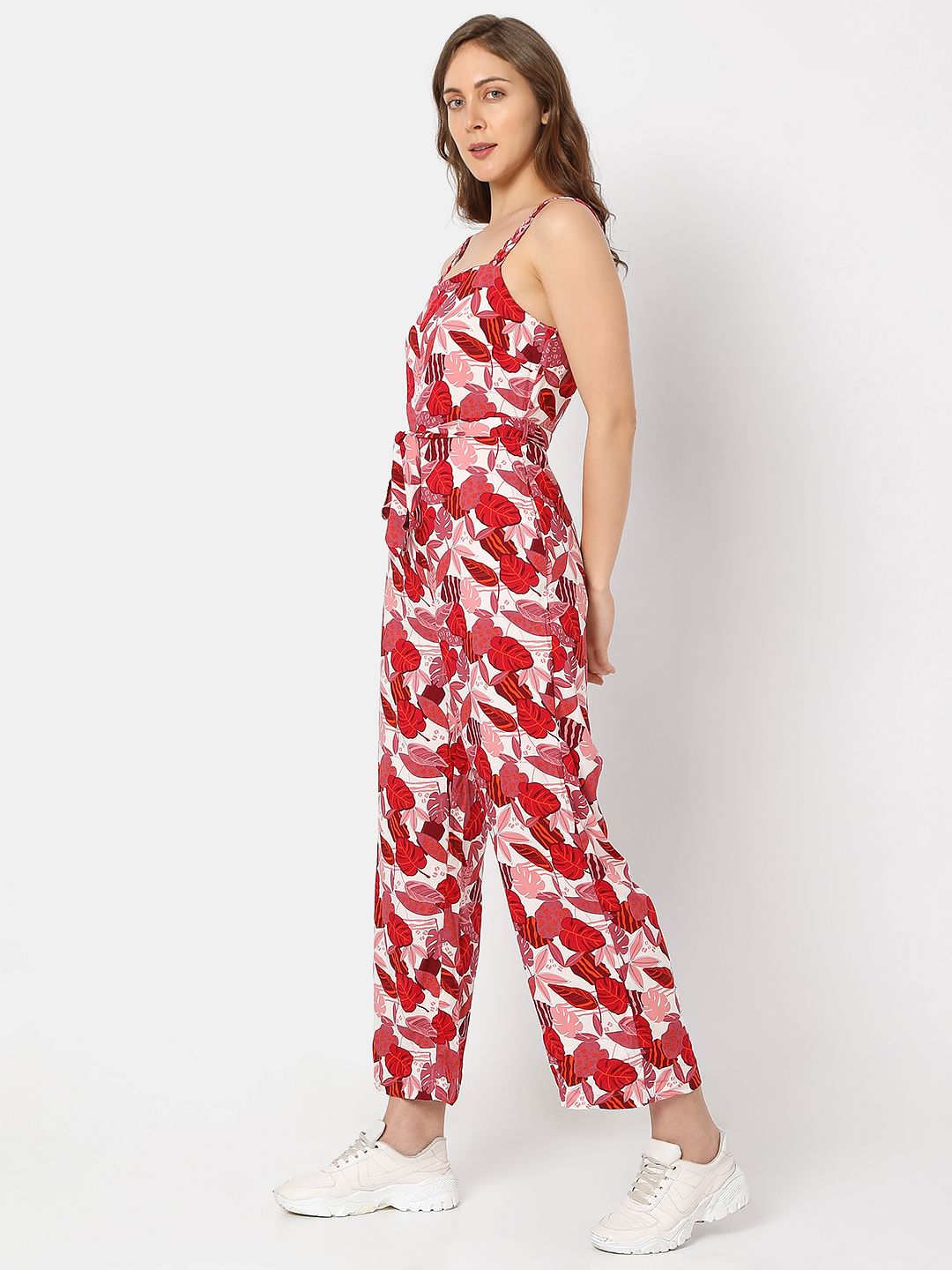 Floral maxi hot sale jumpsuit