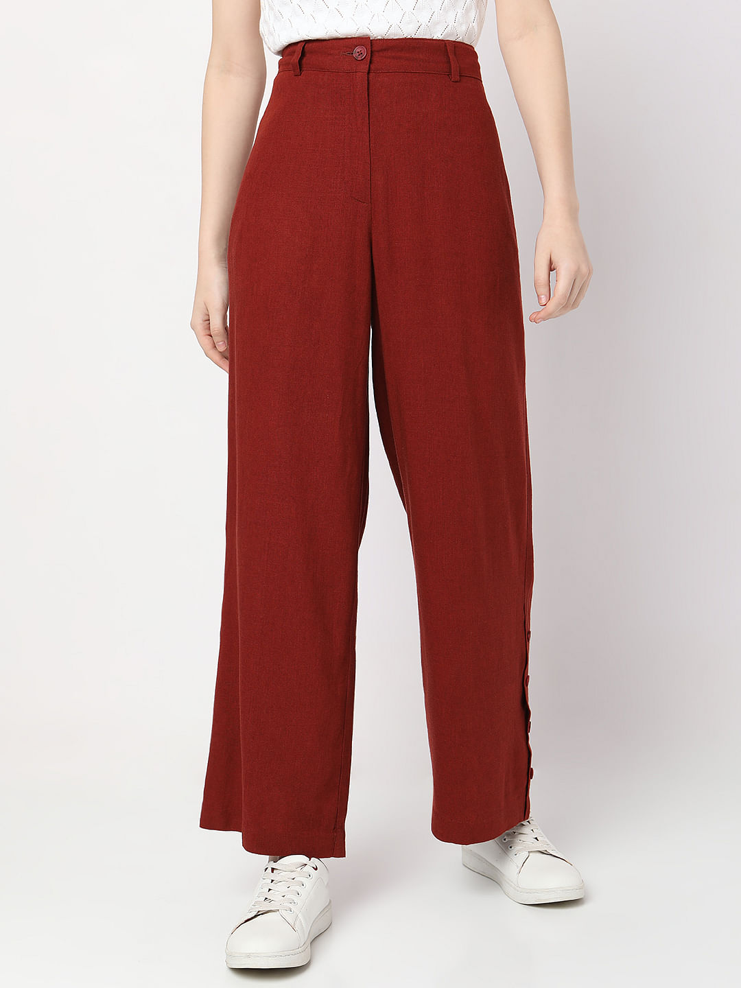 Madame Tara Sutaria Lavender Bootcut Trousers | Buy SIZE 26 Trouser Online  for | Glamly