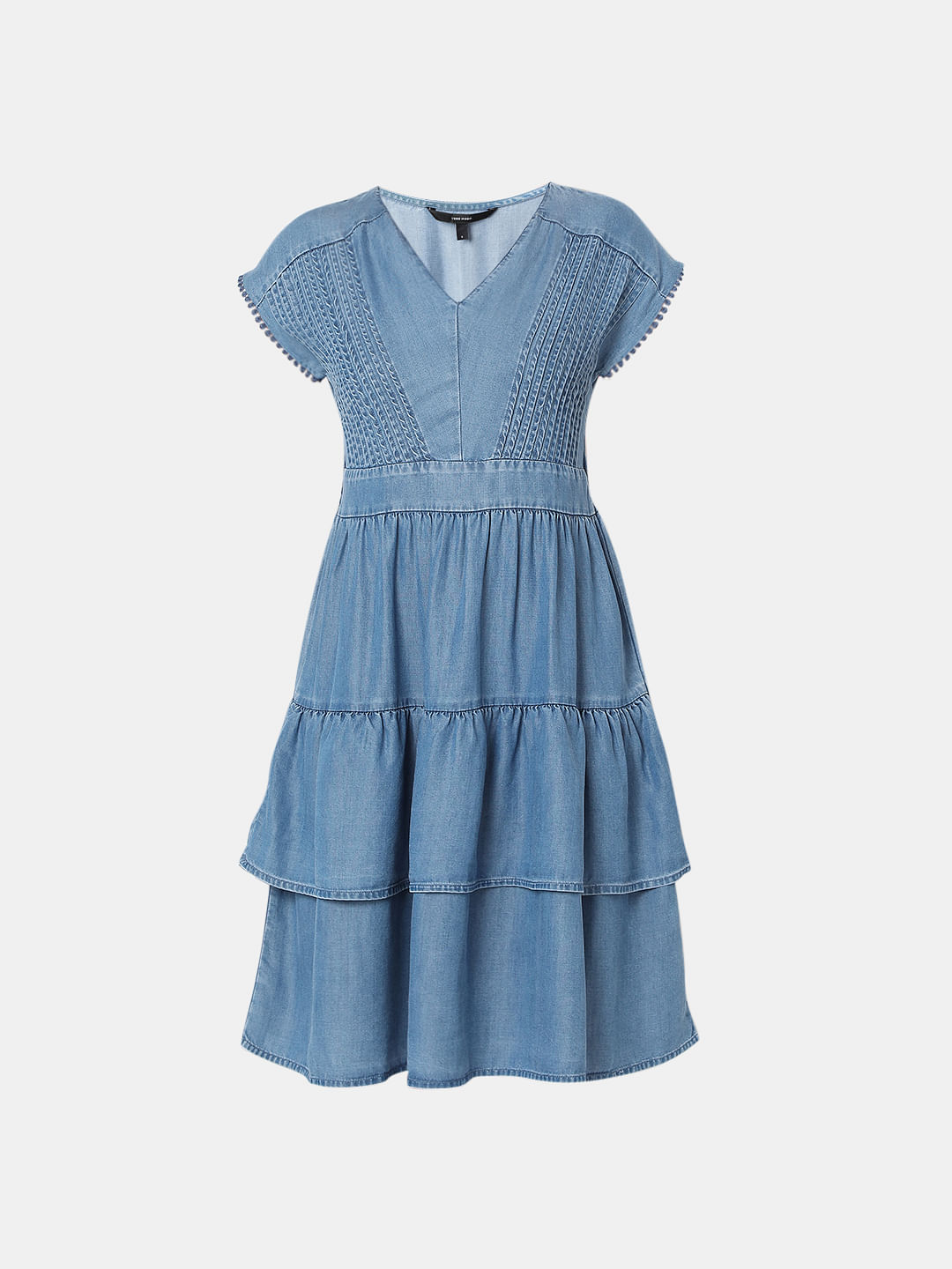 COACH Lightweight Denim Dress in Blue | Lyst