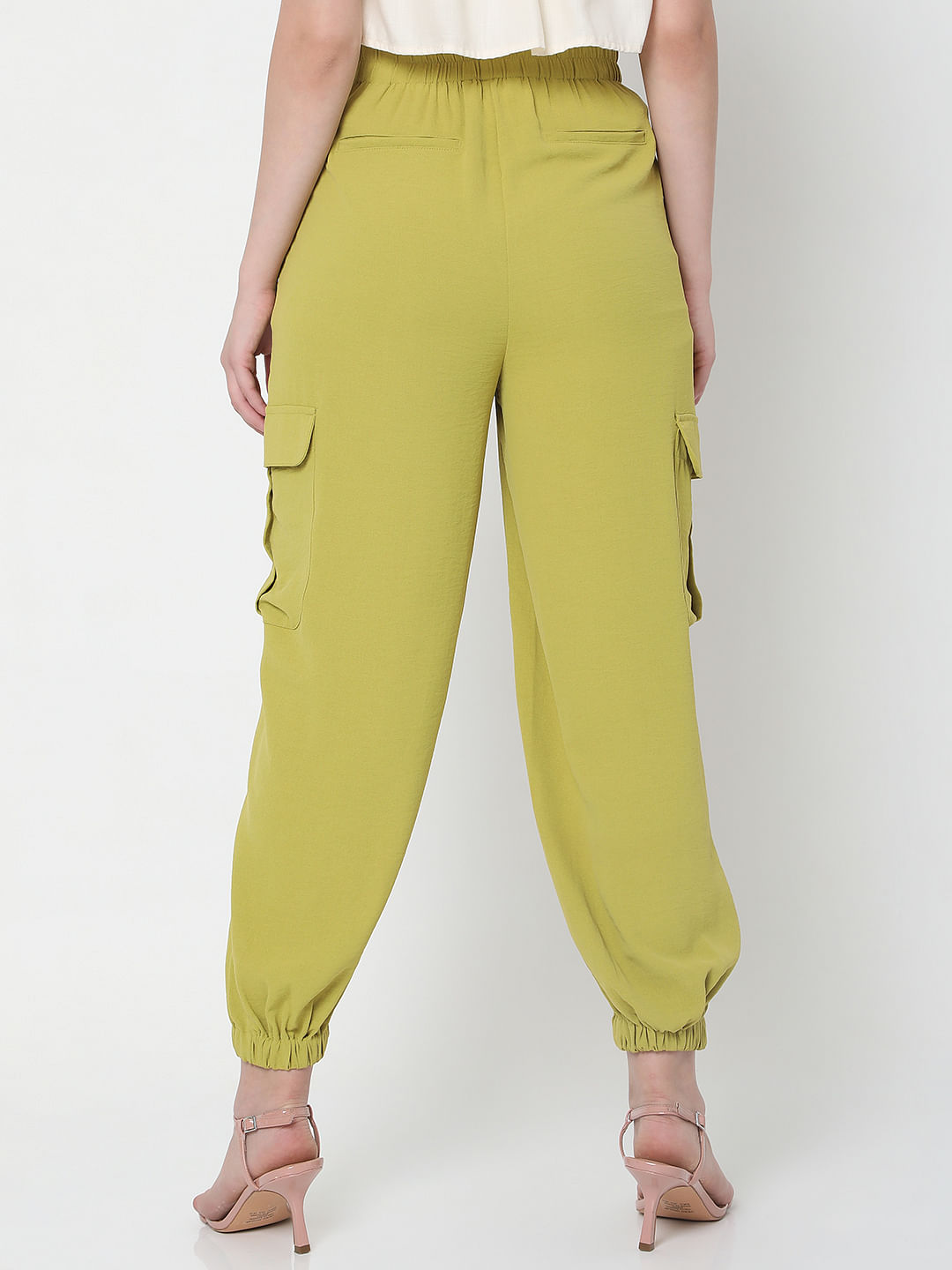 Buy Green Trousers  Pants for Women by Oxxo Online  Ajiocom