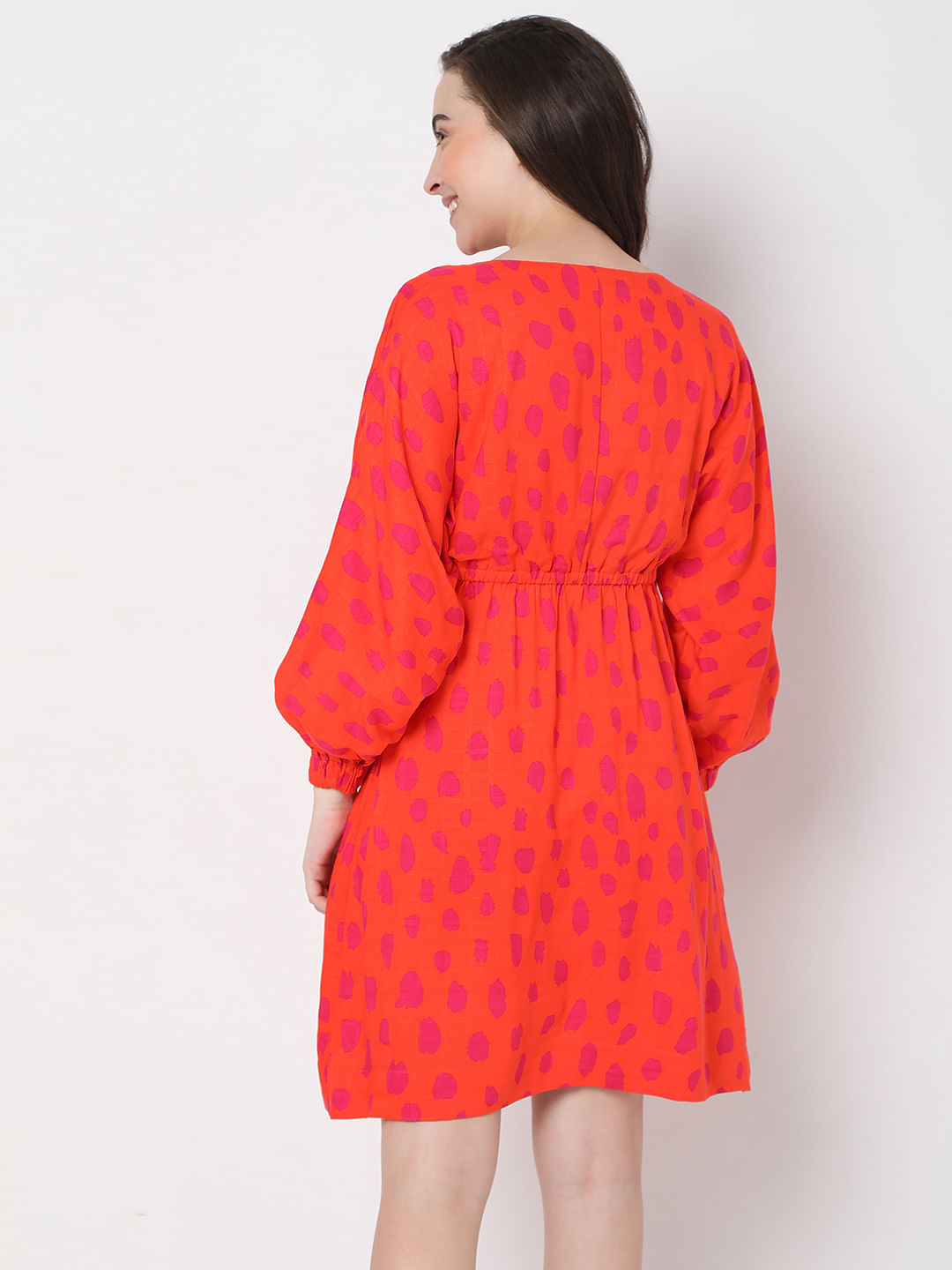 Red Polka Dot Off Shoulder Maxi Dress – Free From Label