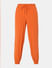 Orange Mid Rise Cargo Pants