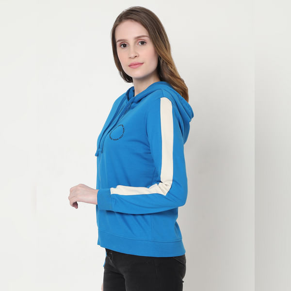 VERO MODA Blue Zip Up Sweatshirt