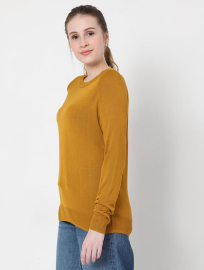 Mustard Knit Pullover