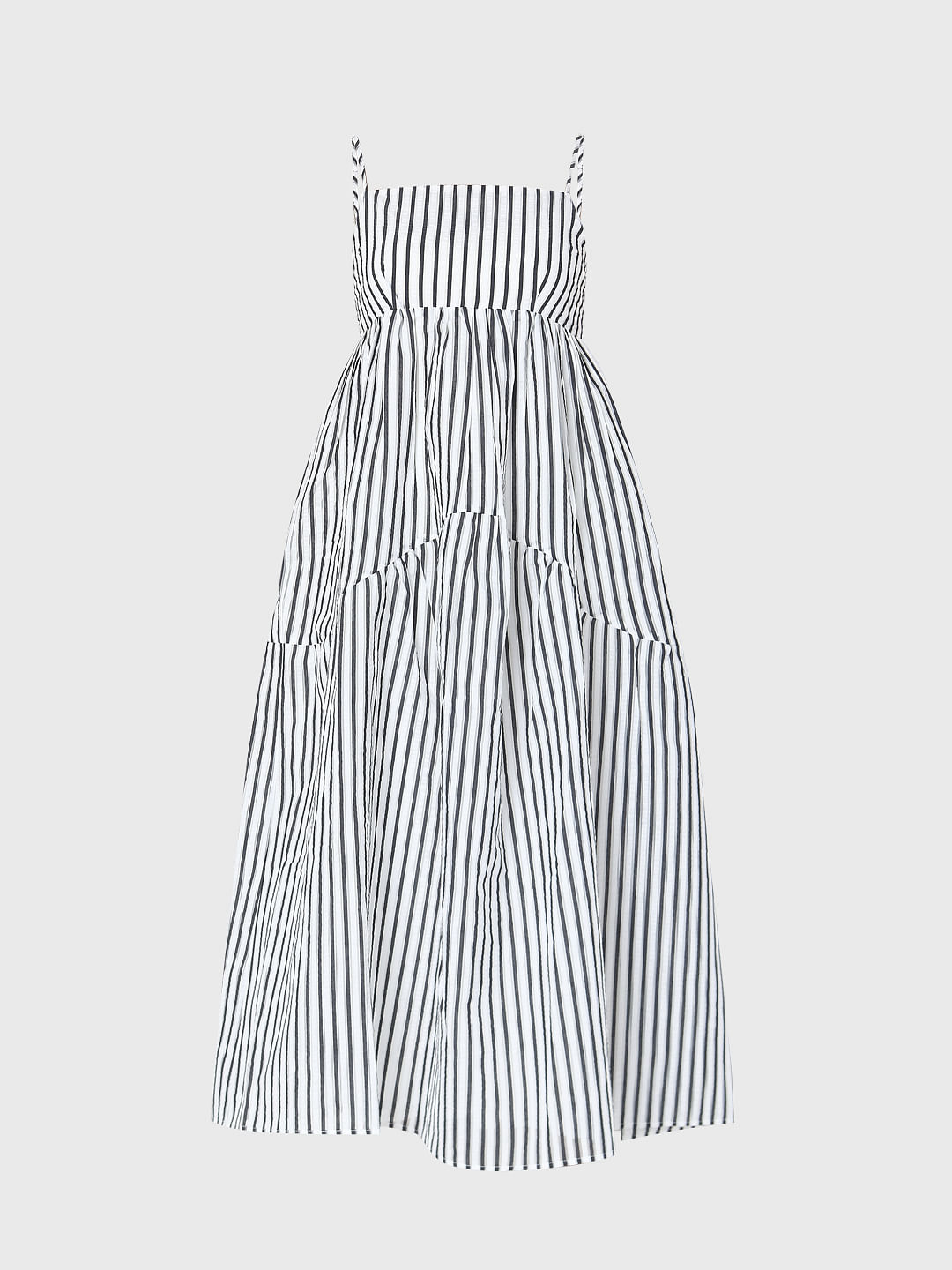 Buy AND Black  White Striped Dress for Women Online  Tata CLiQ