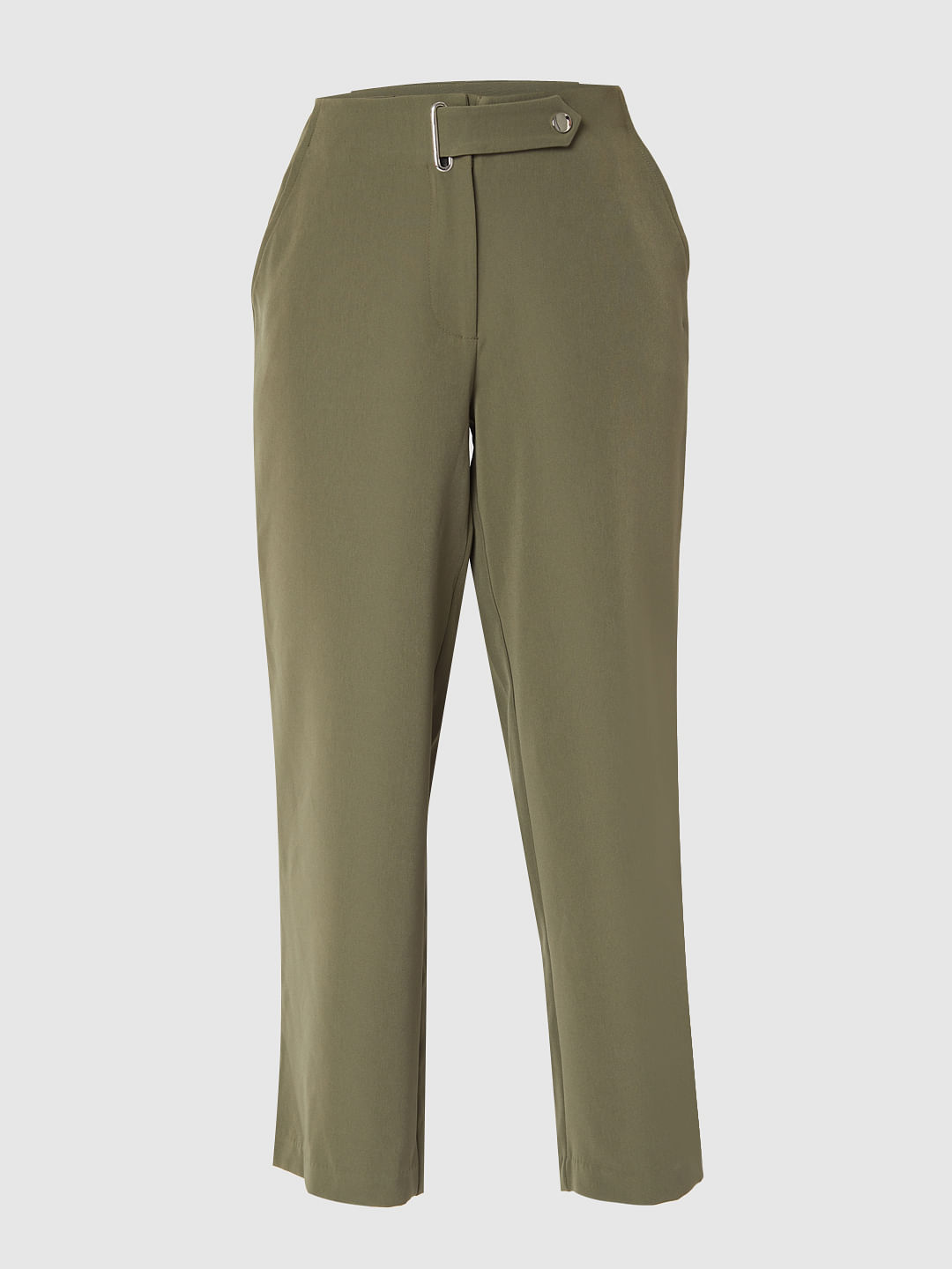 Baukjen Oralie Cargo Trousers, Deep Khaki at John Lewis & Partners