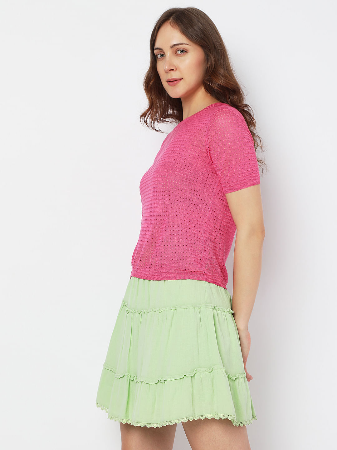 ANDMARY Alicia ribbon knit tops Sleeveless Sweaters