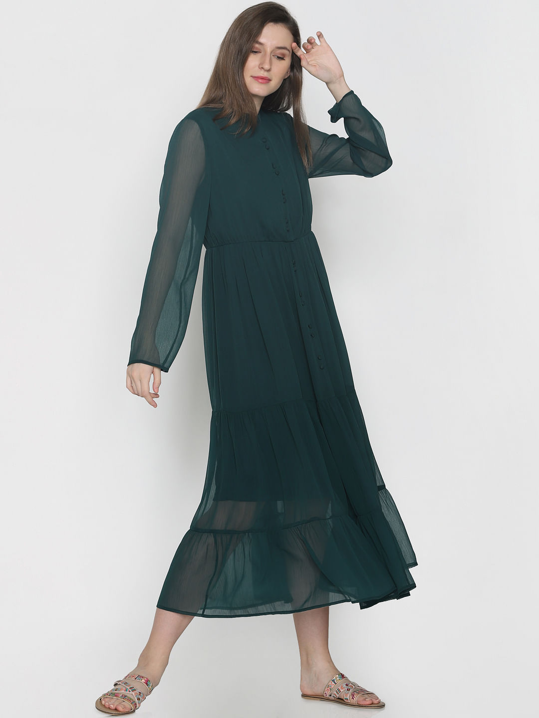 dark green dress online