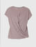 Pink Textured Overlap Lounge T-shirt