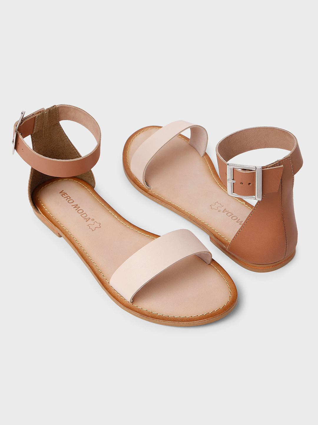 Leather best sale ankle sandals