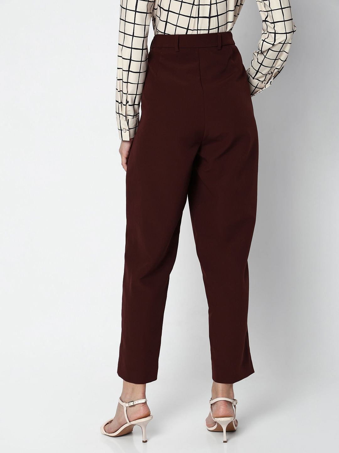 High Waisted Trousers | Wide Leg High Waisted Pants | boohoo UK