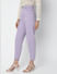 Purple High Rise Straight Fit Jeans