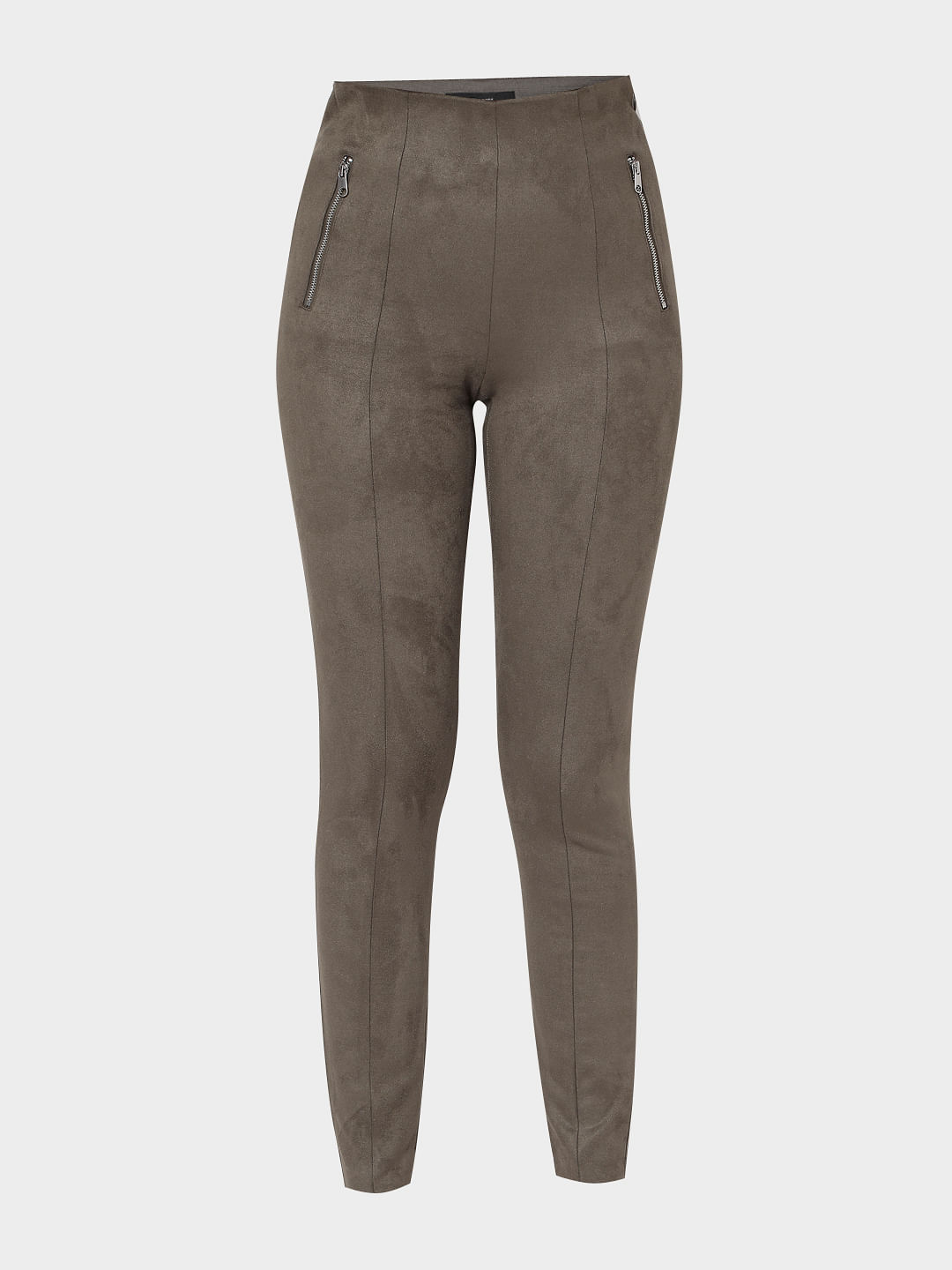 ヴェロモーダ レディース レギンス ボトムス Vero Moda seamless leggings in brown Brown -  靴下・レッグウェア