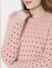 Pink Shimmer Detail Sweater