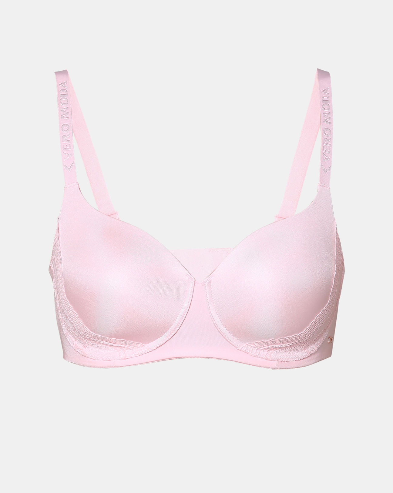 Pink Padded Demi Non-Wired T-shirt Bra