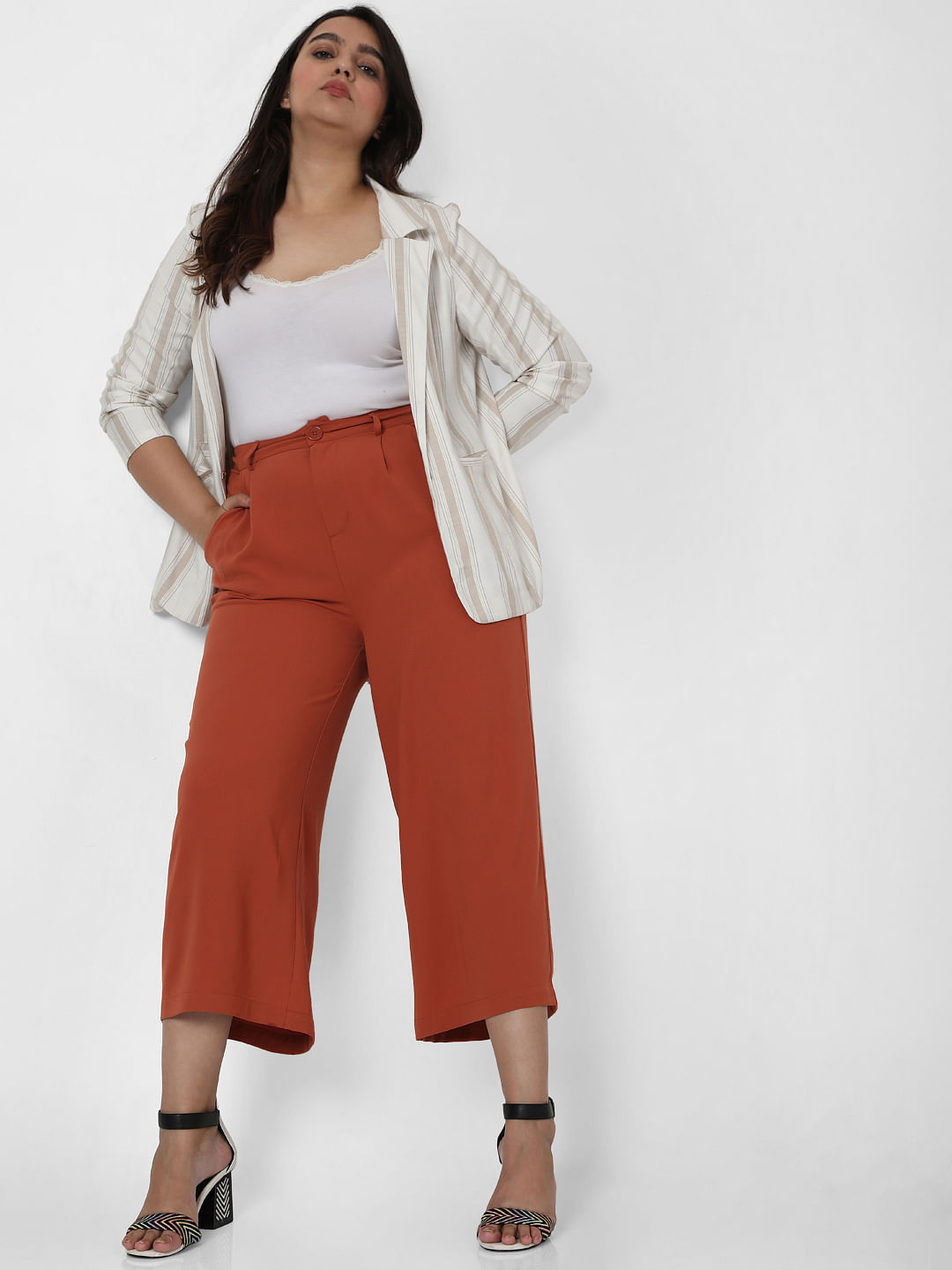 Buy Women Regular Fit Solid Trousers Red Solid Cotton for Best Price,  Reviews, Free Shipping