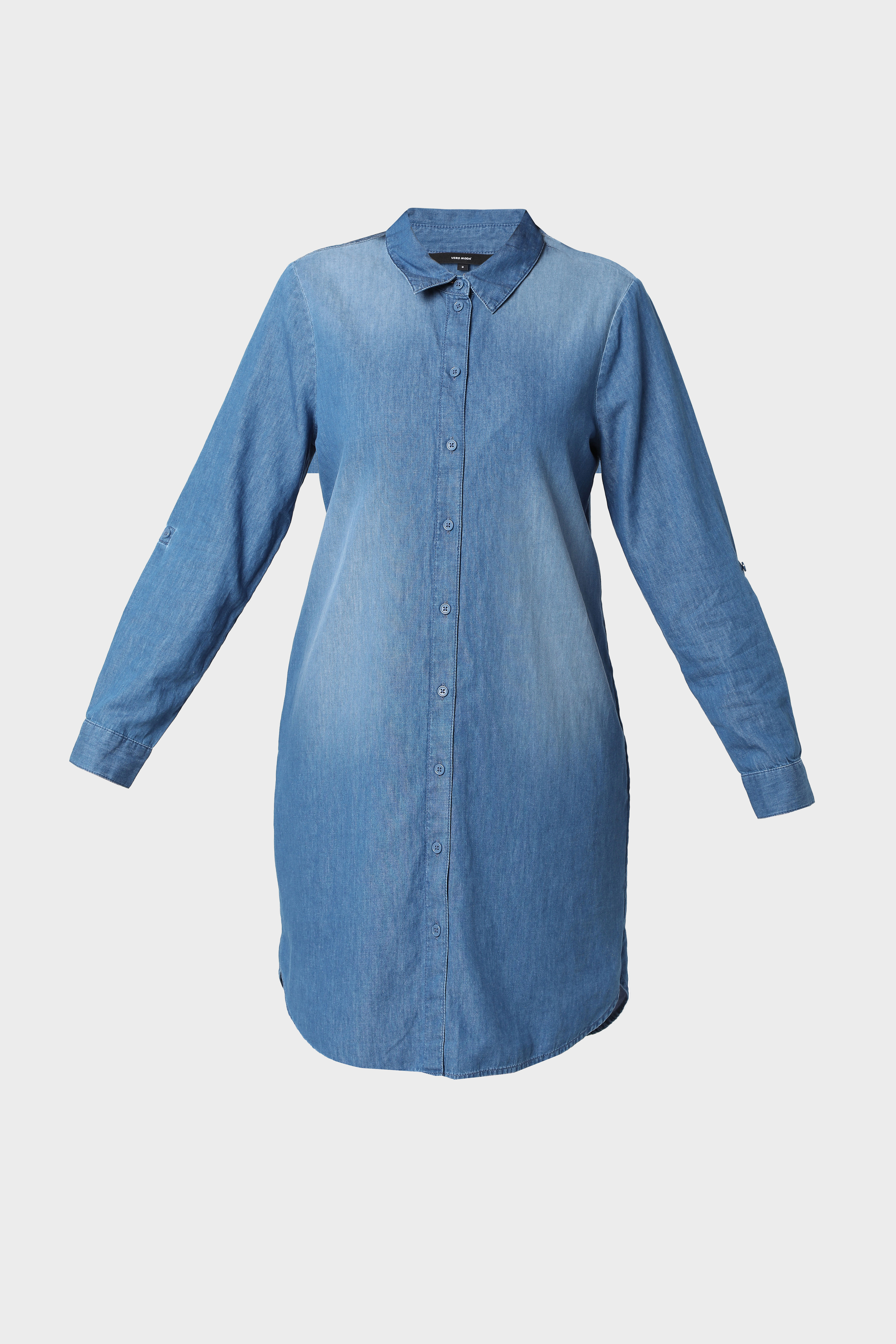 tencel denim shirt dress