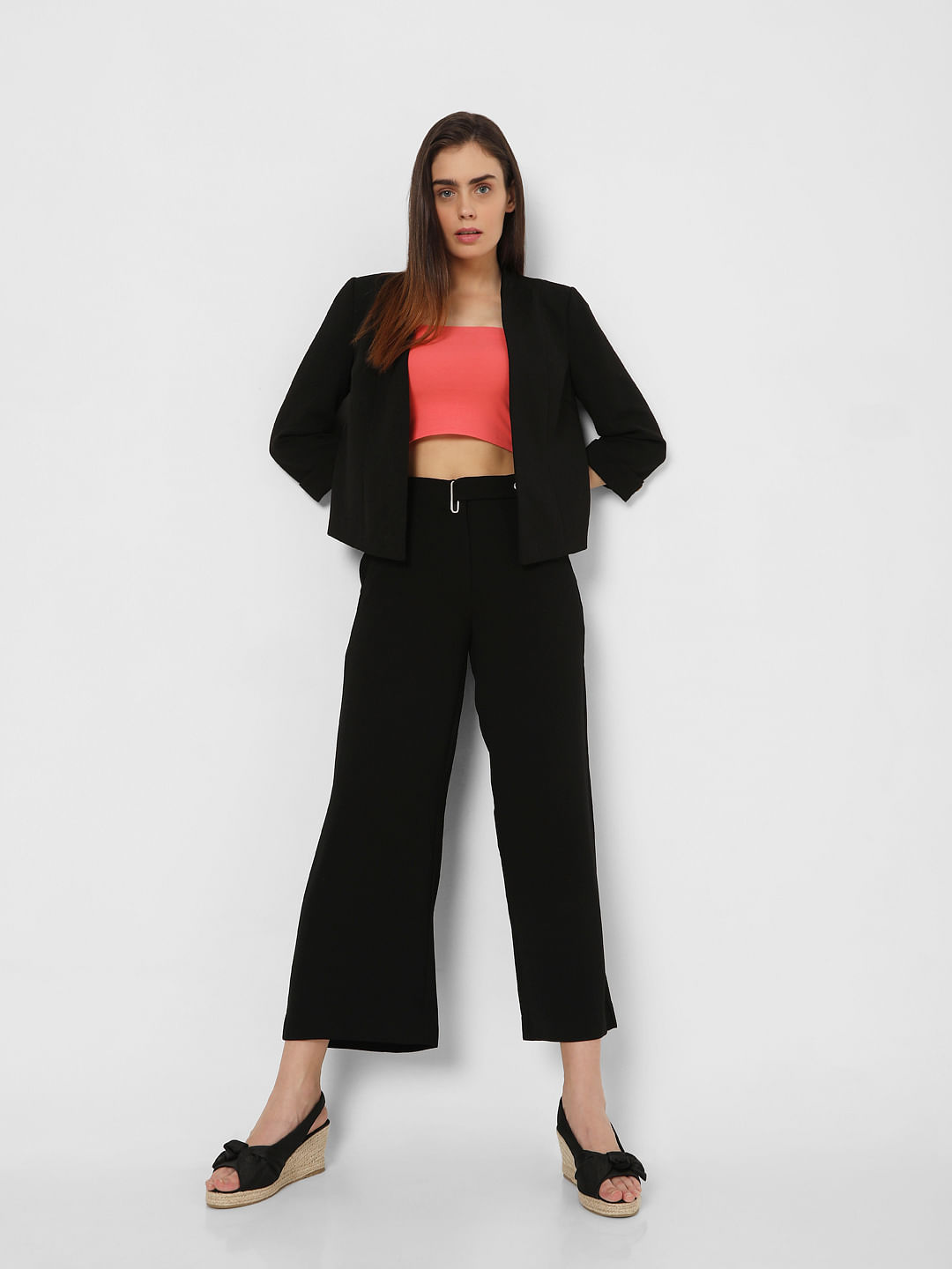 RSVP by Nykaa Fashion Navy Blue Solid Wide Leg Flared Pants Buy RSVP by  Nykaa Fashion Navy Blue Solid Wide Leg Flared Pants Online at Best Price in  India  Nykaa