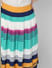 Multi-coloured Striped Pleated Skirt