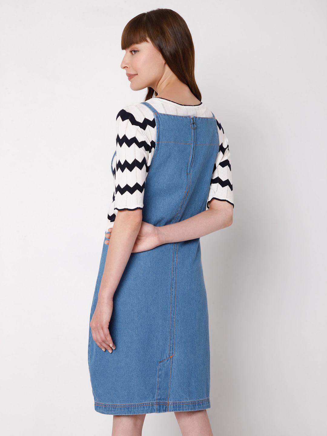 Womens Denim Dress Stretch Sleeveless Shirt Dresses Size 8 10 12 14 16 Blue  | eBay