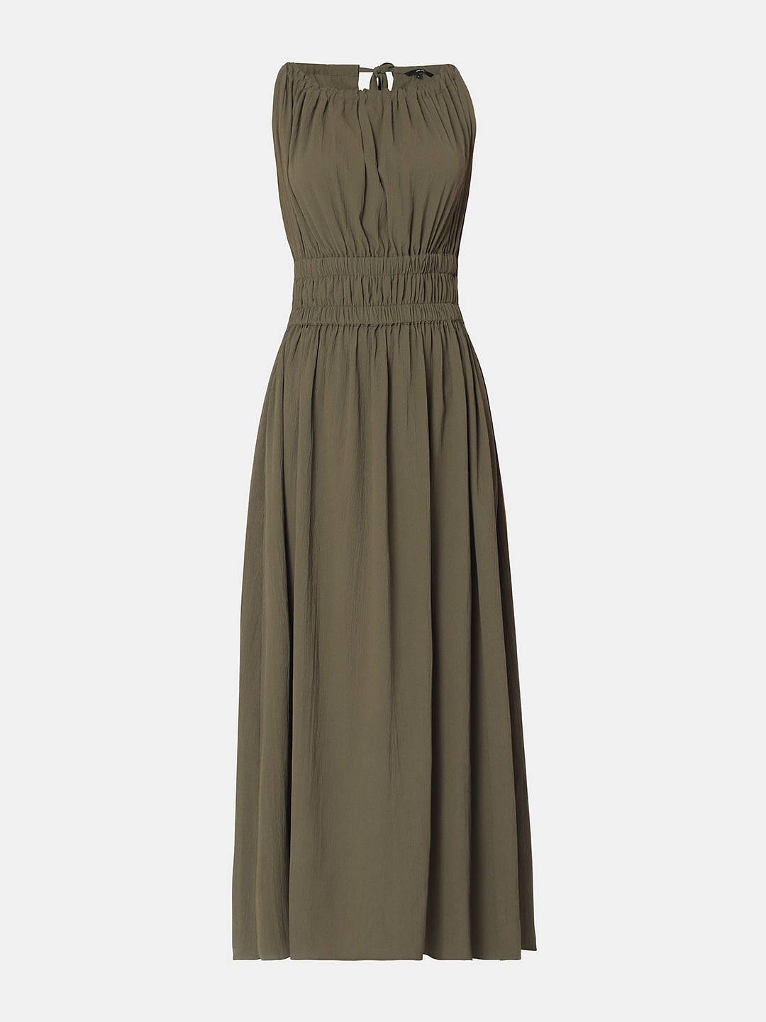 Dark green sale maxi dress